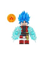 MZ Son Goku Blue Hair Dragon Ball Super Z Wm Action Minifigures - $86.83 MXN