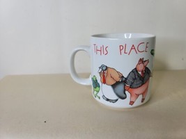 Russ Mug &quot;This Place is a Zoo&quot; Vintage 3 3/4 Inches - £12.64 GBP