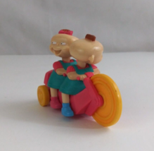 Vintage 1998 Rugrats Phil &amp; Lil Lillian Pull &amp; Go Bike Burger King Toy - $3.95