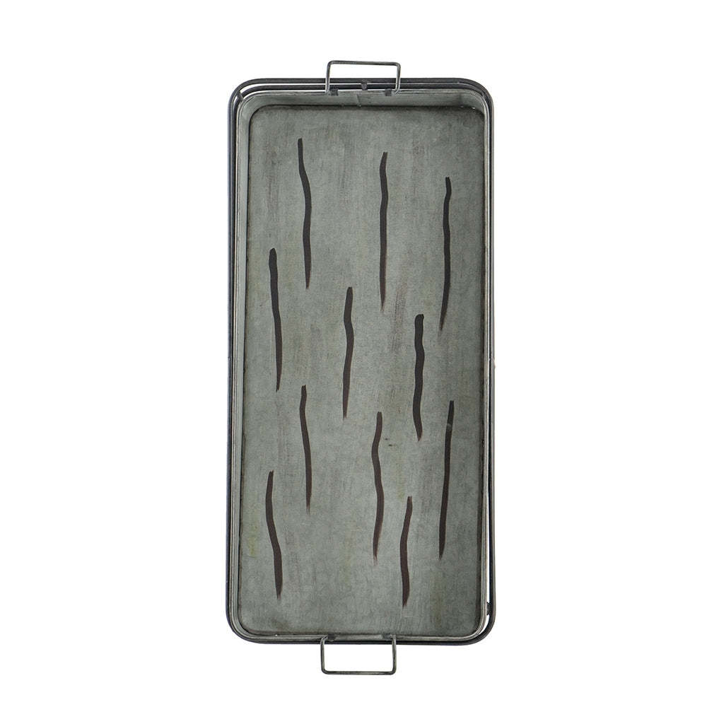 Maggie Galvanized Tray Accent Table 32x15x31' Item image 6