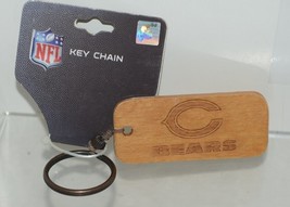 PSG NFL Licensed Wooden Keychain Engraved Chicago Bears - $10.99