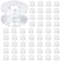 50 Pack Clear Plastic Sewing Machine Bobbins Class 15 Sewing Bobbins Compatible  - £10.38 GBP