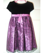 Girls Dress LOVE by Specialoccasions.com SIZE 4 Sparkley Lace over Purpl... - £12.45 GBP