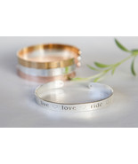 Horse Lover Gift Live Love Ride Engraved Cuff Horse Rider Bracelet Gift ... - £21.58 GBP