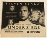 Under Siege Print Ad Steven Seagal Tommy Lee Jones Gary Busey Erika TPA18 - £4.66 GBP