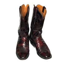 Lucchese Classics Boots Black Cherry Western Mens 9 2E501109 Handmade US... - £119.23 GBP