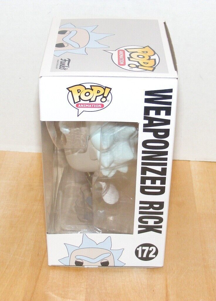 NIB 2017 FUNKO POP RICK AND MORTY WEAPONIZED RICK# 172 ACTION FIGURE - £11.93 GBP