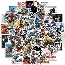 50Pcs Motocross Stickers for Water Bottles Vinyl Dirt Motobike Stickers for Kids - $17.33