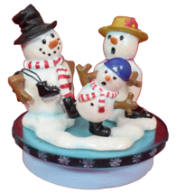 Meet the Flakes Y205 Juniors on Thin Ice Candle Topper with box 2002 - $21.79