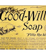 Good Will Soap George Marsh 1894 Advertisement Victorian Hygiene 2 ADBN1k - $19.99