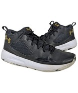 Under Armour Lockdown 5 3023949 Black Basketball Shoes Sneakers Mens 12 ... - $44.54