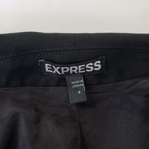 Express RN#55285 Women's Gray Cotton Blend 2-Button Blazer Jacket Size 4 image 3