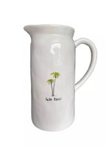 RAE DUNN PALM TREES  PITCHER By MAGENTA  8.5”h x 4.5”w BRAND NEW. - $20.51