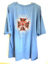 Vtg East Coast Choppers T Shirt Blue Skulls Oatman Avanoe Lavon Tag Xxl Vintage - £21.64 GBP