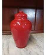 Low Priestess Of The Cairn Gang 8&quot; Red Glaze Urn JEM Branded  - $94.04