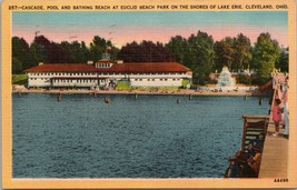 Cascade Pool and Bathing Beach at Euclid Beach Park Cleveland OH Postcard PC512 - £3.92 GBP