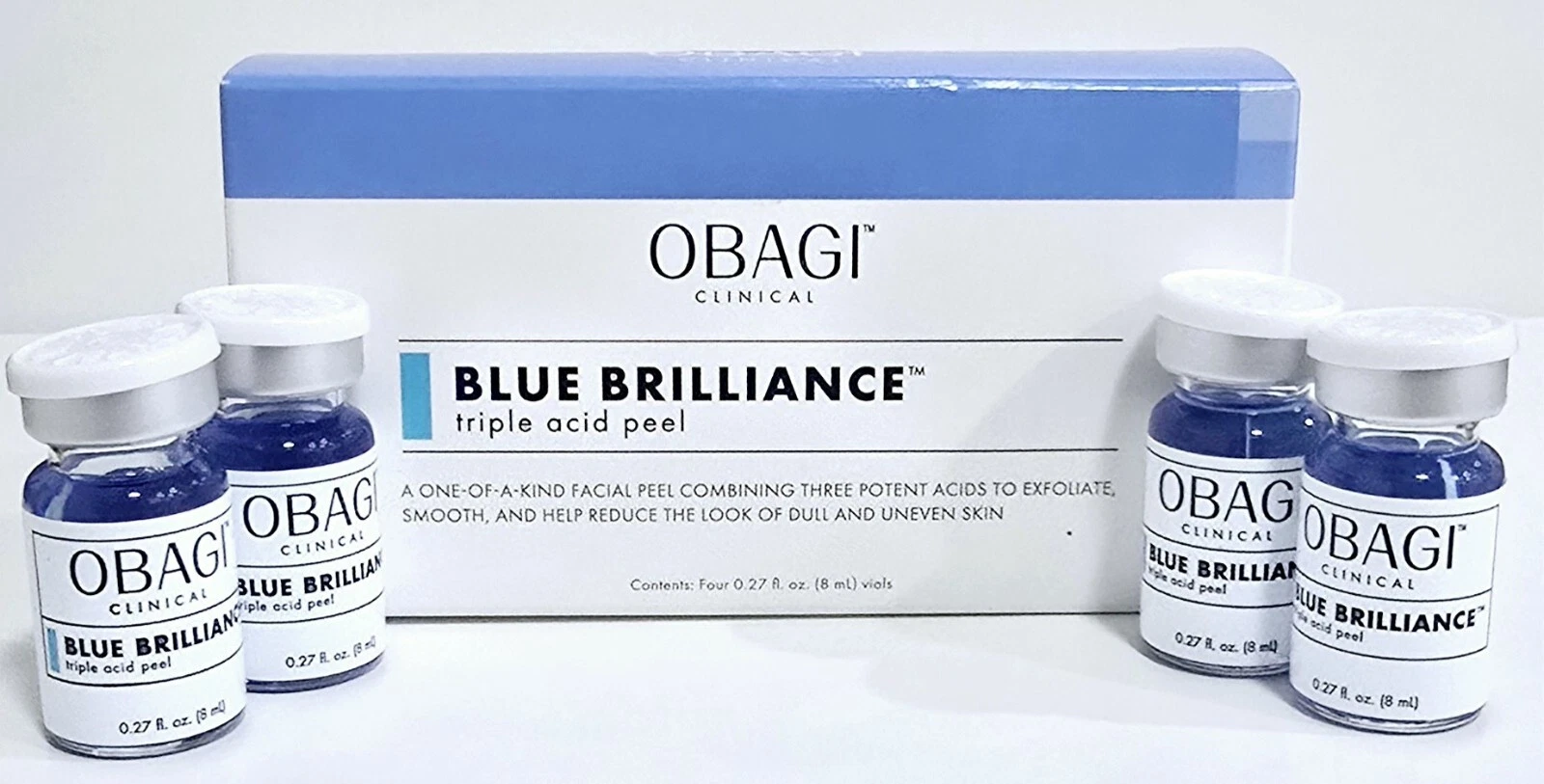 Obagi Clinical Blue Brilliance Peel 4 x 0.27 Oz Vials  - $1,118.17 MXN