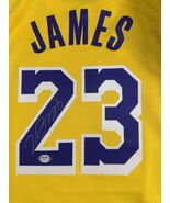 LEBRON JAMES PSA/DNA SIGNED AUTOGRAPHED LOS ANGELES LAKERS JERSEY - $15,410.58 MXN