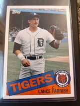 1985 Topps Lance Parrish Detroit Tigers #55 Jumbo Card - £3.99 GBP