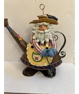 Jim Shore Garden Santa Christmas Tin Cookie Jar Watering Can - €46,91 EUR