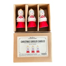 The Vermont Country Store Set of 3 Christmas Caroler Candles 3&quot;  NEW NIB - £11.42 GBP