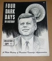 JFK John Kennedy Four Dark Days In History Magazine Vintage 1963 Collect... - $64.99