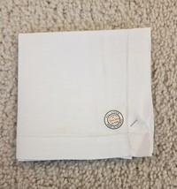 Vintage York Street All Linen Ireland Handkerchief White NWT 20&quot; x 20&quot; - $187.28 MXN