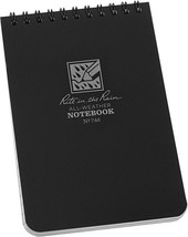 Rite In The Rain Notepad Top Spiral All Weather Waterproof 4x6&quot; Black No 746 - £8.40 GBP