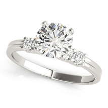 0.70 Ct Round Cut Diamond Wedding Engagement Ring 14k White Gold Finish 925 - £70.32 GBP