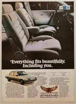 1982 Print Ad Buick Skyhawk 4-Door Cars 25 Mpg City 41 Est. Hwy - $11.60