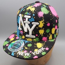 City Hunter Authentic Headwear NY Colorful Spatter Embroidered Logo Hat S - $18.80