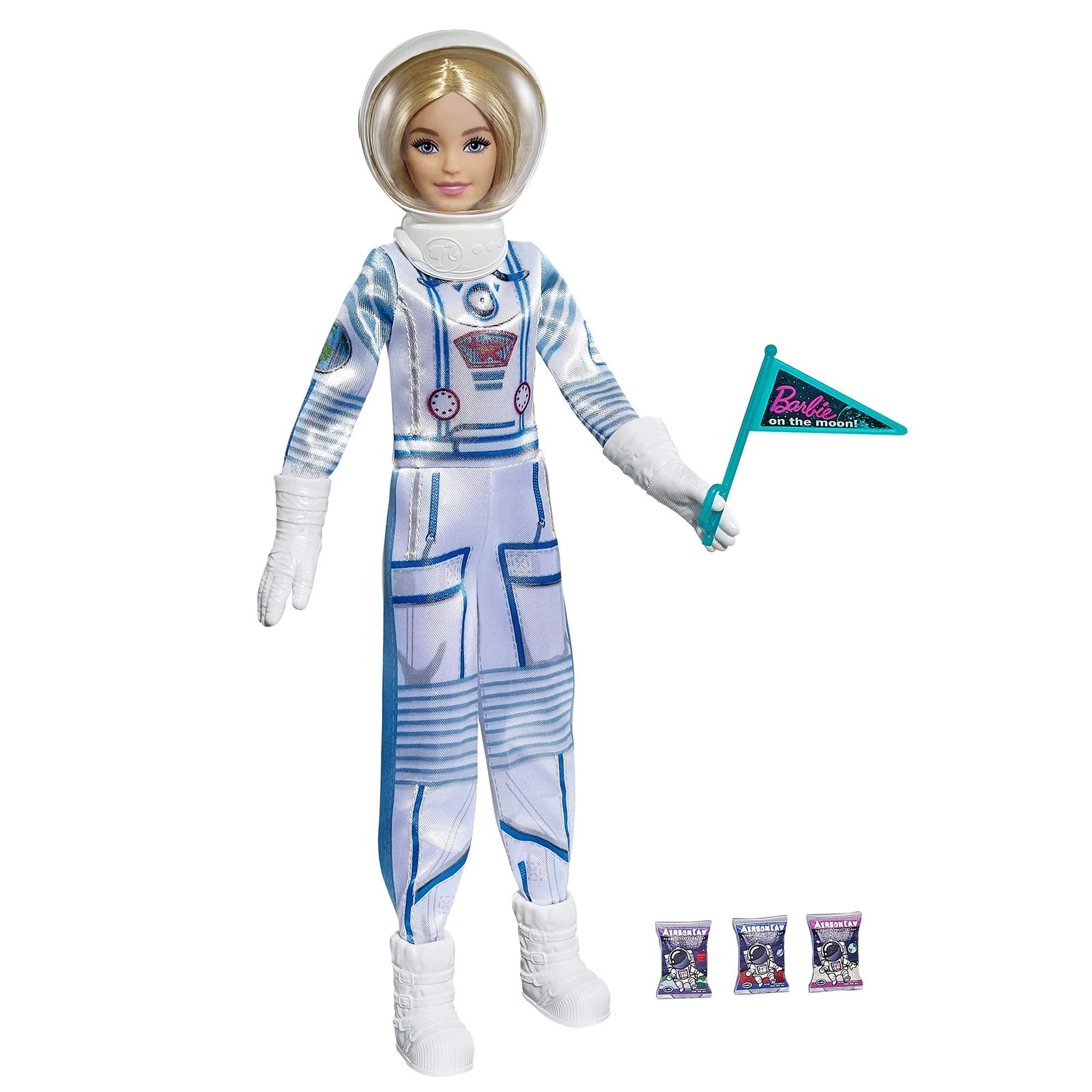 Barbie Space Discovery Astronaut Doll, Blonde, in Spacesuit with Helmet, Gloves, Item image 4