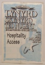 LYNYRD SKYNYRD / TED NUGENT / IAN MOORE - VINTAGE ORIGINAL CLOTH BACKSTA... - $10.00