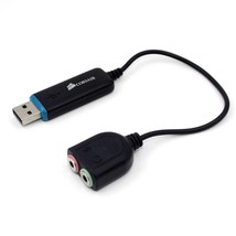 Headset USB Sound Card Adapter 3.5mm CA-9011113-WW For Corsair Vengeance... - £7.88 GBP