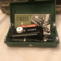 Vintage Singer Buttonholer Model 160506 with 5 Templates, Case, Manual - £15.68 GBP