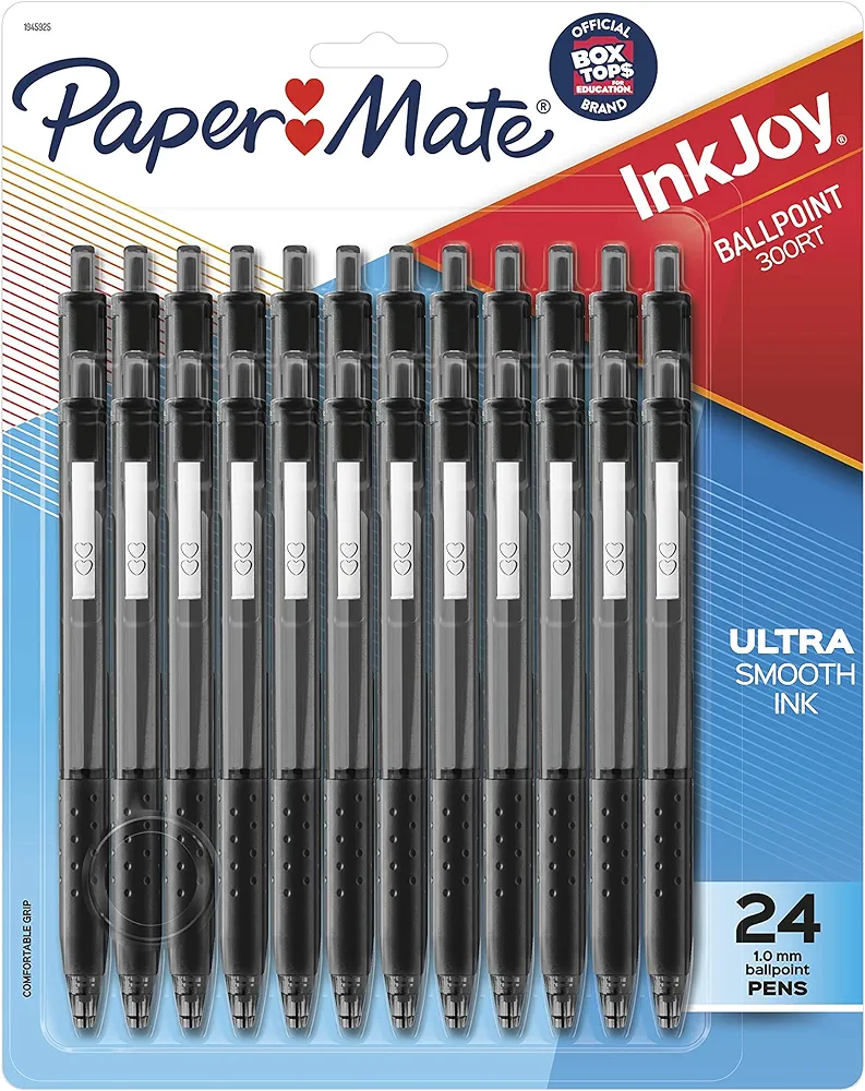 Paper Mate InkJoy 300RT Retractable Ballpoint Pens, Medium Point (1.0mm)... - $11.99