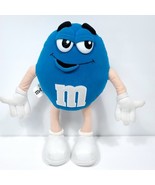 M&M's Candy Blue Large Poseable Plush Stuffed Animal Plastic Eyes 14in Peanut - $29.69