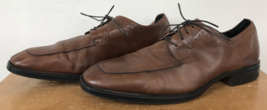 Johnston Murphy Lace Up Soft Glove Brown Leather Loafers Dress Shoe Oxfo... - £31.59 GBP