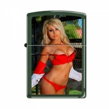 Zippo Lighter - Sexy Blonde in Dugout Green Matte - 853291 - $32.76