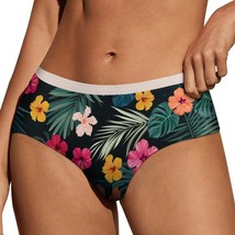 Tropical Hibiscus Panties for Women Lace Briefs Soft Ladies Hipster Unde... - $13.99