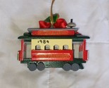 Vintage Christmas Ornament Cable Car San Francisco Wood Trolley Powell &amp;... - $7.25