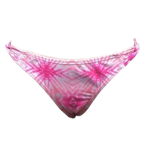Forever 21 Womens Bikini Swim Bottom Hot Pink Coral Abstract Swimwear S New - £12.90 GBP