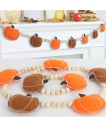 Fall Decor, Fall Decorations for Home, Felt Pumpkin Garland and Wood Bea... - €17,65 EUR Fall Decor, Fall Decorations for Home, Felt Pumpkin Garland and Wood Bea... - €17,65 EUR