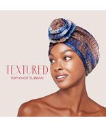 RED BY KISS TEXTURED TOP KNOT TURBAN - #HQ85 BLUE TIE DYE - $7.59