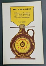 Little Brown Jug Pancake Syrup St Louis Mo Cardboard Sign Unused Old Store Stock - £18.08 GBP