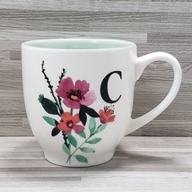 Modern Expressions Floral Letter C Initial Monogram 13 oz. Ceramic Coffe... - $14.37