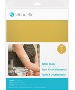 Silhouette 8.5&quot;X11&quot; Temporary Tattoo Paper 2/Pkg-Gold MEDIAGLD - £15.66 GBP