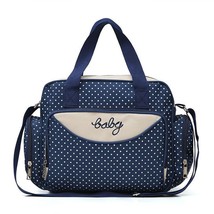 Diaper Bag One Shoulder Baby Bag Women Dark Blue Small Bag - £21.91 GBP