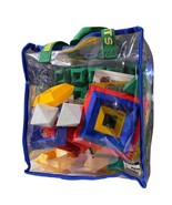 Wedgits Starter Tote Educational Stacking Toy Set For Kids With Clear Ca... - $454.90 MXN