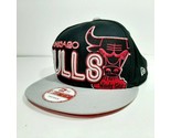 New Era 9Fifty Chicago Bulls Mens Snapback Ball Cap Hat Black - $19.79